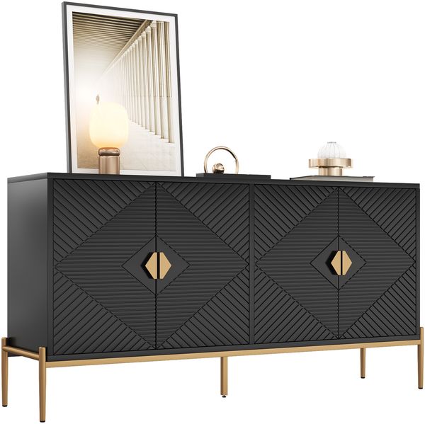 Moderne Sideboards,Schränke,Lagerschränke,Kommode,geeignet für Wohnzimmer/Esszimmer/Eingang,162 x 40 x 80cm (B/H/T)