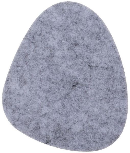 Tischset Untersetzer Kieselstein in grau oder anthrazit 12x8cm aus Filz Platzset grau