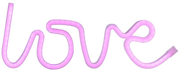 Just light LED Dekoleuchte Love 12,5 x 2 x 34,5 cm
