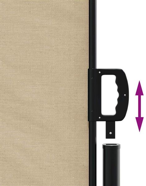 vidaXL Seitenmarkise Ausziehbar Beige 117x300 cm 4004285 Bild 6