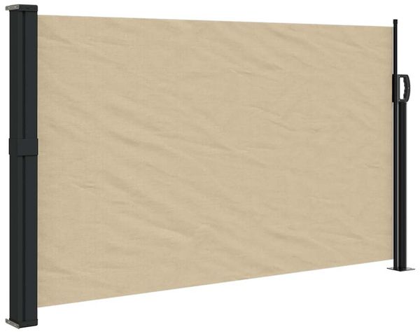 vidaXL Seitenmarkise Ausziehbar Beige 117x300 cm 4004285 Bild 2