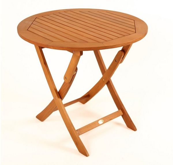 Klapptisch Capri 80cm Ø natur