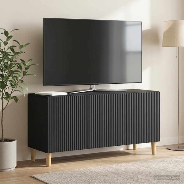 vidaXL TV-Schränk Schwarz 99 x 34,5 x 50 cm Holzwerkstoff 894716