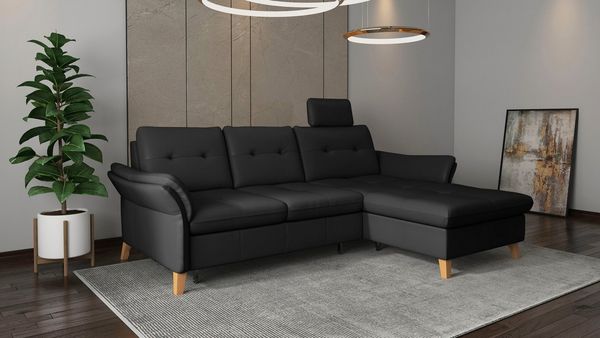 sit&more Ecksofa Göteborg, Sitztiefenverstellung und Federkern, wahlweise mit Bettfunktion