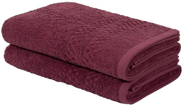 OTTO home Duschtücher Regona, Duschtücher 70x140cm, flauschig und weich, 500 gr/m², Frottier (Set, 2-St), Premium Handtücher mit Bordüre, Set, 100% Baumwolle, 5 Jahre Garantie