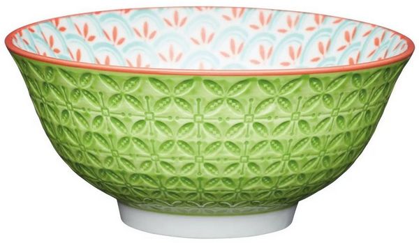 WestCraft Schale KitchenCraft - Ceramik Stoneware Bowl, Schale, Schüssel 15,7 cm, Steingut, (1-tlg), wunderschöne Tisch Suppen Dessert Bowl, Vietnam Steingut 15x7 cm