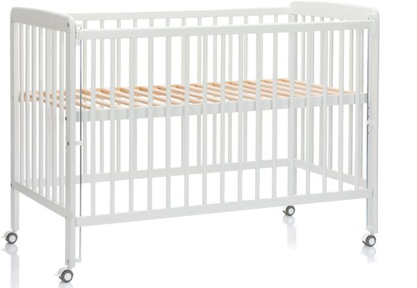 Beistellgitterbett Nena 120x60 cm weiß