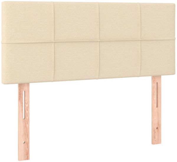 Polsterbett mit Matratze Stoff Creme 80x200 cm, Härtegrad: H2 [3126202] Bild 6