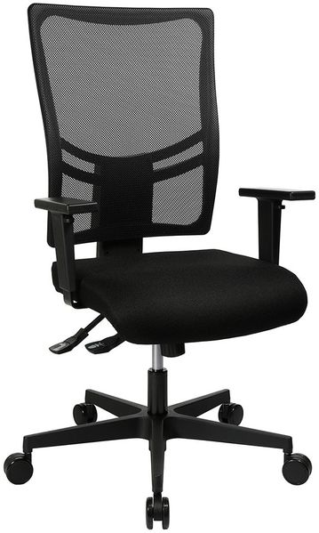 Drehstuhl Aero / Air Comfort, Webstoff, Schwarz