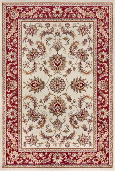HANSE Home 'Reni' Teppich, rechteckig, Höhe: 8 mm, Orientalisch, Kurzflor, Creme Rot, 200 x 280 cm (Rechteckig)