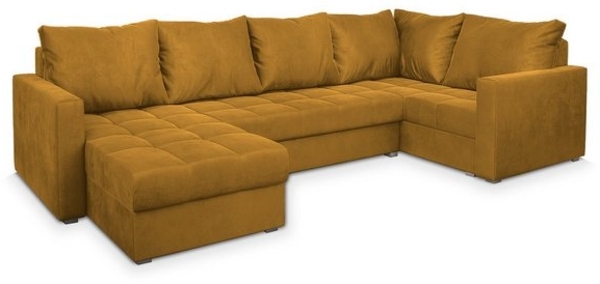 Masseno Ecksofa LORIVO mit Schlaffunktion U-Form, Sofa mit Bettkasten Bild 4