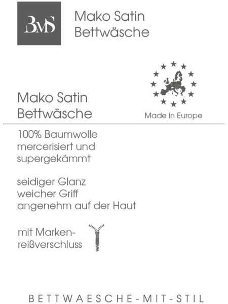 Bettwaesche-mit-Stil Mako Satin Streifen Bettwäsche „Den Haag“ blau weiß gestreift Garnitur 140x200 + 70x90 Bild 3