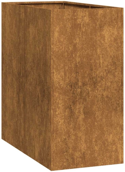 vidaXL Pflanzkübel Rostig 40x80x80 cm Wetterfester Stahl 860779