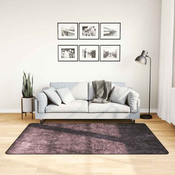 vidaXL Teppich Waschbar Anthrazit 120x180 cm 337954