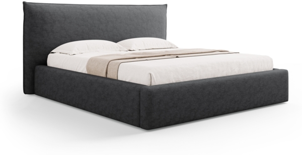 Micadoni Bett Kaelle Chenille Dunkelgrau 180x200