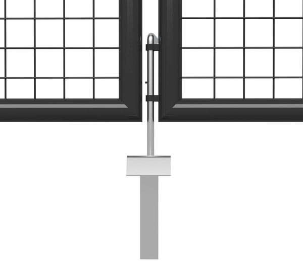 vidaXL Gartentor aus Stahl 350 x 150 cm Anthrazit 144325 Bild 4