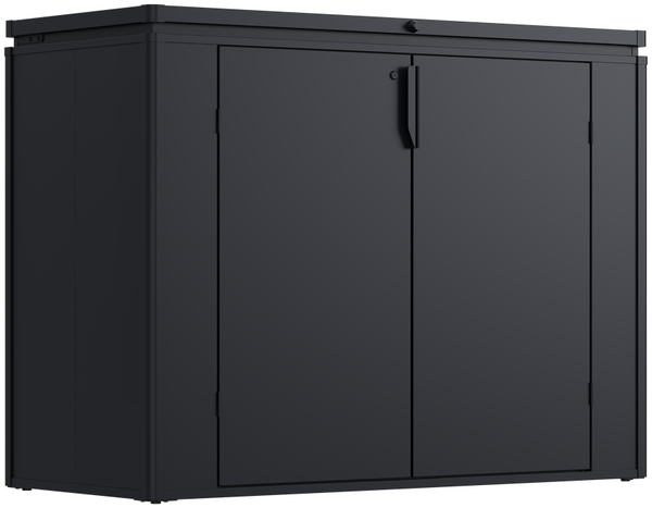 Weide Gartenbox | MAX 1340 L | Aufbewahrungsbox aus verzinktem Stahl | Anthrazit