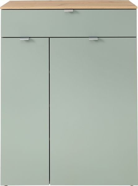 Garderoben-Set >Bari< (4-teilig) Schilfgrün / Eiche - 158x200x38cm (BxHxT) Bild 4