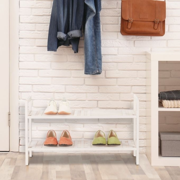 3 x Schuhregal stapelbar weiß 10038304 Bild 5