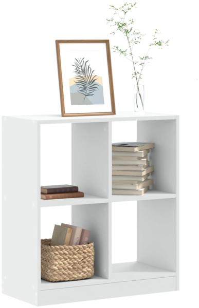 vidaXL Bücherregal Weiß 68,5x32x75 cm Holzwerkstoff 852807