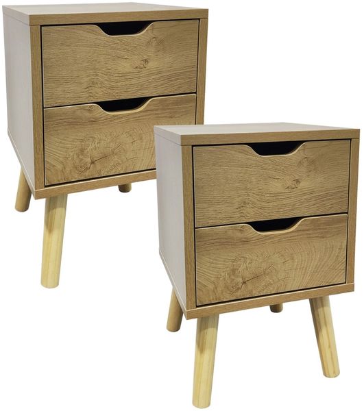 Nachtschrank 2 Schub. Thekla 2945 Baumscheibe 2er