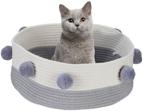 Relaxdays Katzenbett aus Baumwolle