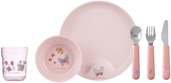 Mepal MIO Kindergeschirrset Flowers & Butterflies 6-teilig