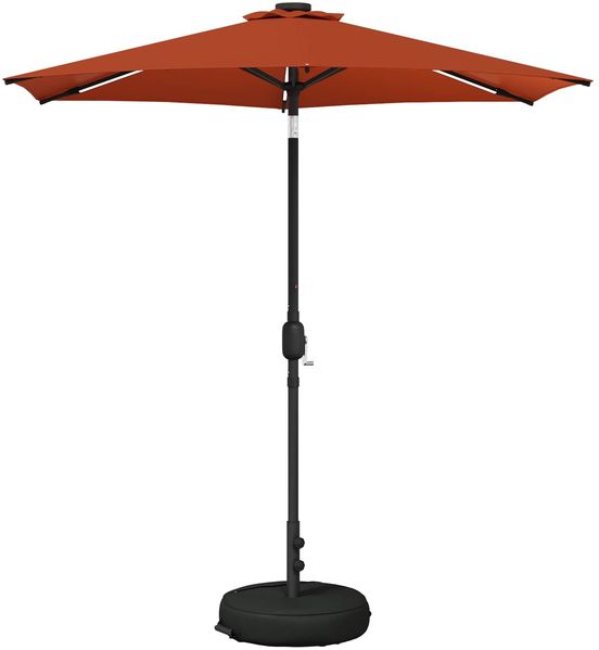 vidaXL Garten Sonnenschirm mit LED-Lichtern 230x230 cm Polyester 42036252