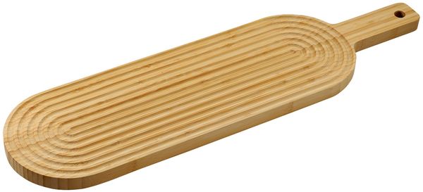 KESPER 58147 Schneidebrett Bambus FSC, 60 x 16 x 2 cm, mit Griff