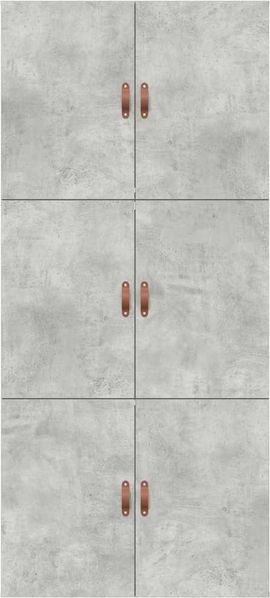 vidaXL Aufbewahrungsbettgestell Beton Grau 90 x 200 cm Holzwerkstoff 3335344 Bild 9