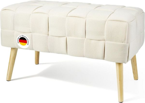 Zedelmaier Sitzhocker Ottoman Sitzbank Schminktisch Hocker Fußhocker Polsterhocker