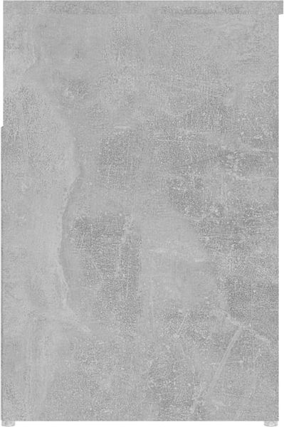 vidaXL Schuhbank Betongrau 80x30x45 cm Holzwerkstoff 808751 Bild 6
