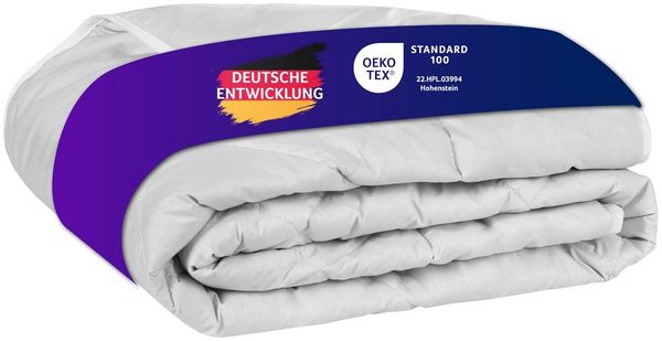 Traumnacht Kamelhaardecke, aus 100% Kamelhaar leichte Sommerdecke, 135x200 cm, weiß, Öko-Tex zertifiziert, produziert nach deutschem Qualitätsstandard