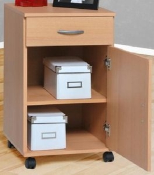 Rollcontainer Schubcontainer Bürocontainer Buche - (1956) Bild 4