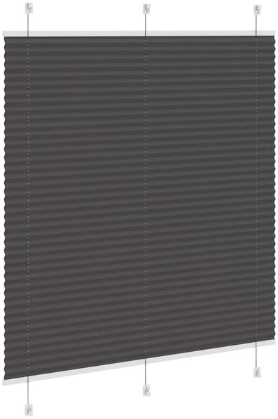 vidaXL Plissee Schwarz 115x100 cm Stoffbreite 114,4 cm Polyester 4015129 Bild 4