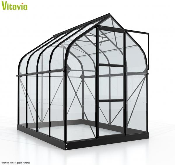 Vitavia Gewächshaus Orion 5000, ESG 3mm, schwarz