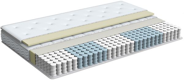 Taschenfederkernmatratze abnehmbarer Bezug 160x200 cm Memory Foam LUXUS Bild 3