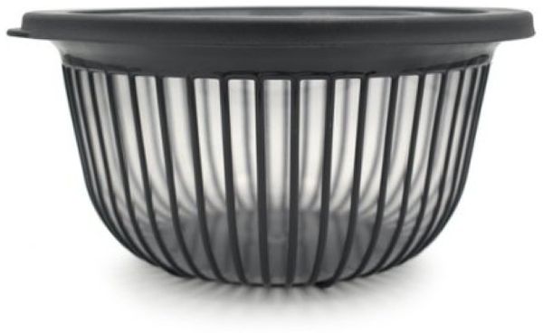 Aufbewahrungsschüssel mit luftdichtem Deckel in Stripe-Design - Anthrazit 1000 ml