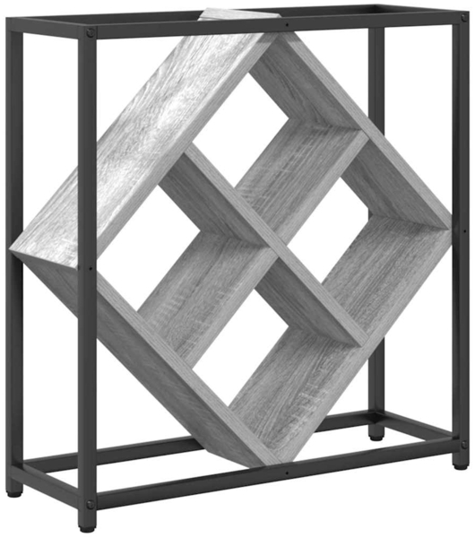 vidaXL Weinregal Graues Sonoma 51 x 18 x 52,5 cm Holzwerkstoff 868222