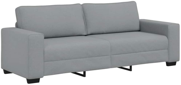 vidaXL 3-Sitzer-Sofa Hellgrau 180 cm Stoff 4105176