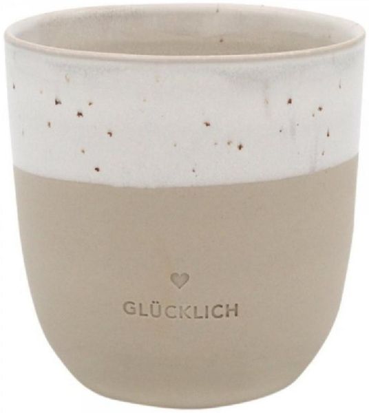 Eulenschnitt Tasse Becher Glücklich (Klein)