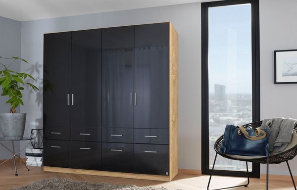 rauch Drehtürenschrank Kleiderschrank Schrank Garderobe Schlafzimmerschrank CELLE in 4 Breiten und 2 Höhen, optional mit Schubkästen MADE IN GERMANY