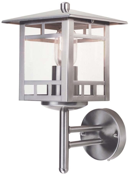 Elstead Lighting Kolne Outdoor 1-Light Wandleuchte Edelstahl IP44