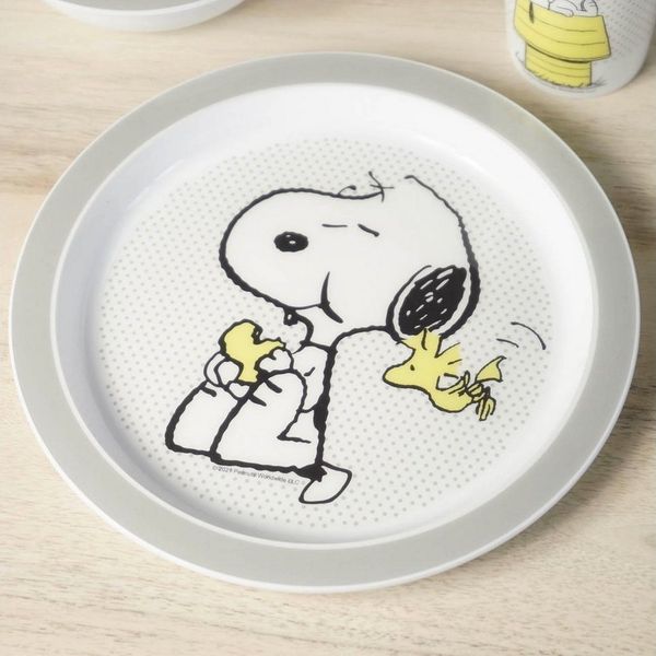 Geda Labels GmbH Frühstücksteller Teller Snoopy Cute & Cuddly 2er Set 21,5 cm PP, (2 St), Melamin