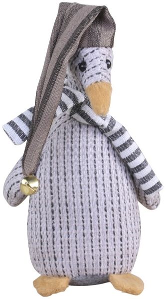 Gans Gustav 15cm Weihnachtsdeko Weihnachtsschmuck Chic Antique 52090-25 Grau