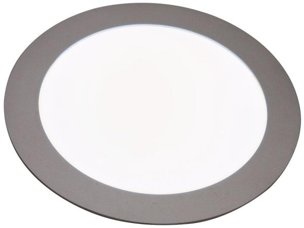 Heitronic Nr. 27639-HE LED Panel Toulouse 145mm Rund 6000K silber dimmbar