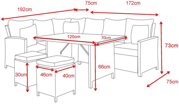 HOME DELUXE Rattan Sitzgruppe BAHIA - mit Abdeckung Bild 11