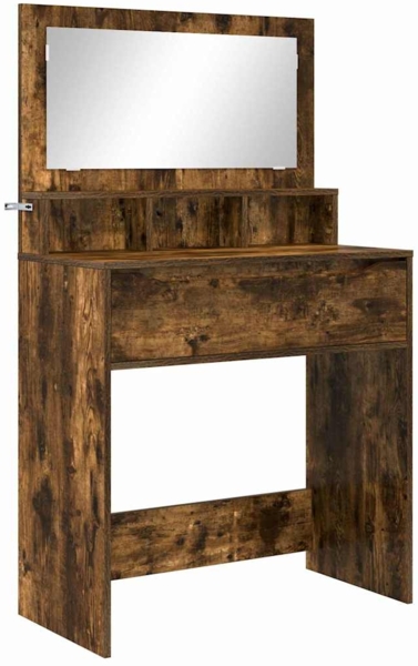 vidaXL Schlafzimmer-Frisiertische Geräucherte Eiche 80 x 39,6 x 135 cm 888982 Bild 1