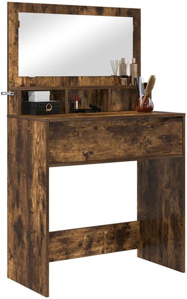 vidaXL Schlafzimmer-Frisiertische Geräucherte Eiche 80 x 39,6 x 135 cm 888982 Bild 3
