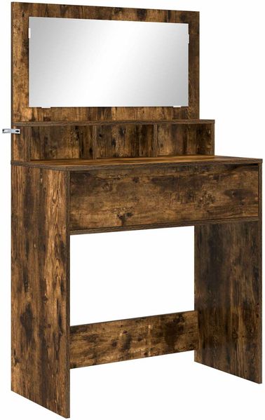 vidaXL Schlafzimmer-Frisiertische Geräucherte Eiche 80 x 39,6 x 135 cm 888982 Bild 2
